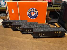 6-84005 Lionel Csx Bathtub Gondola 4pack #386240 386249 386265 And 386281 With Loads