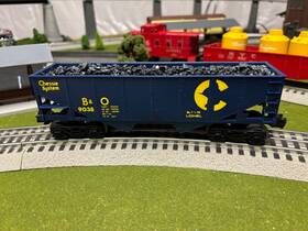 6-9038 Lionel O Gauge Chessie 2 Bay Hopper