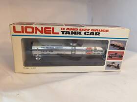 6-9189 Lionel O Gauge Gulf Single Dome Chrome Tank Car Gulftane Citgo Nib