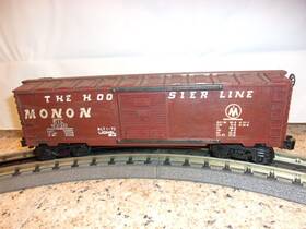 6-9230 Lionel 1972 Hoosier Line Monon 9230 Boxcar Custom Weather Look...authentic Look