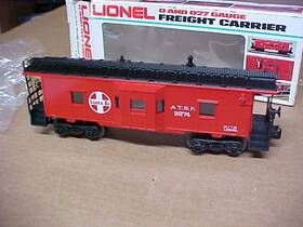 6-9274 Lionel 1985 O/027 Gauge # Santa Fe Bay Window Caboose In Box