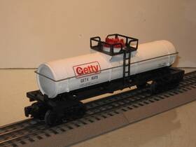 6-9373 Lionel Getty Oil Single Dome Tank Car O Gauge Mint 1980