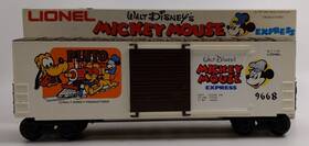 6-9668 Lionel O Gauge Disney Pluto Hi Cube Boxcar Ex/box