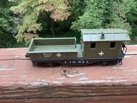 6119-125 Lionel Scarce Postwar Usmc Rescue Work Caboose From 1964