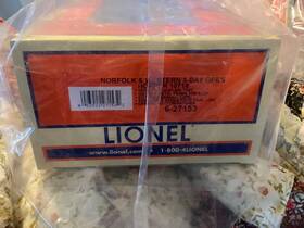 6-27153 Lionel 627153 O Scale 3 Bay Open Hopper Norfolk And Western