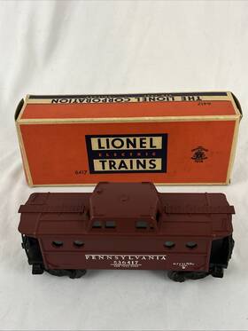 6417-16 Lionel Postwar O Gauge Pennsylvania 536417 Illuminated Caboose With Box