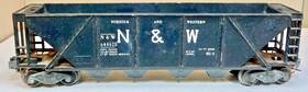 6446-25 Lionel # Norfolk And Western Covered Quad Hopper Missing Cover