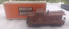 6457-25 Lionel Postwar 6457 Caboose Brown With Box