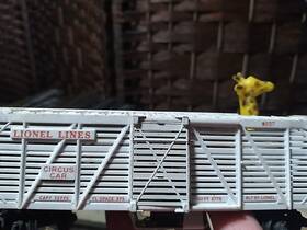 72775 Lionel Lines Circus Split Door Stock Car With Opening Doors And Giraffe Fl 375