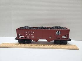 78289 Lionel O Gauge Atsf 2 Bay Coal Hopper With Load Santa Fe Ex No Box