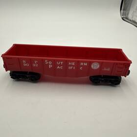 9032 Lionel O O27 Gauge Red Southern Pacific Gondola Car #9032 - Nm Ex