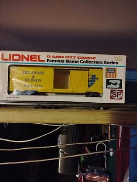 6-9781 Lionel 9781 O Gauge Delaware And Hudson Box Car #6-9781 Ln/in