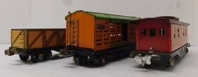 1717 Lionel Corporation 1722/813/1717 Used Lines Prewar Freight Car 3 Pack Bundle 1