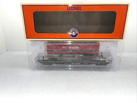 1901030 Lionel Tca Exclusive Drgw Rio Grande Flatcar With Trailer #2019 New O Gauge