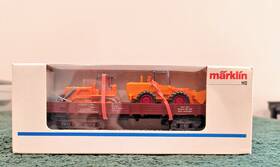 M Rklin 001883044743 Marklin Ho 4474 Low Side Car/ 2 Tractors Nib