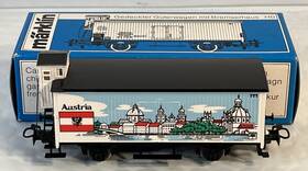 2553a M Rklin Marklin Ho Scale Db Austria Flag Boxcar With Brakemans Cab In Original Box