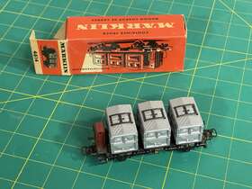 441-4614 M Rklin Ho #4614 Db 2 Axle Container Transport Car