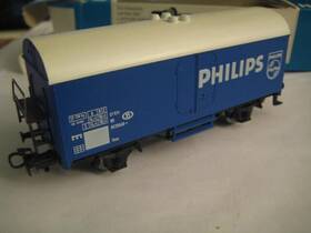 4415-87727 M Rklin Marklin H0 Sncb Nmbs Philips Box Car In Original -ltd Edn 1983