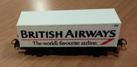 448container M Rklin 4481 British Airways Wagen Ho Scale Car Western Germany Railroad