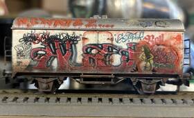 4535 M Rklin #4535 Swiss Bell Beer Reefer Weathered Graffiti Made In Germany Ho Scale