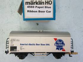 4569 M Rklin Ho - Marklin Beer Box Car Inch Pabst Blue Ribbon Lnib