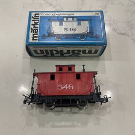 4578.1 M Rklin Bobber Caboose #546 Ho Scale With Original Box 4578.1 M Rklin Bobber Caboose #546 Ho Scale With Original Box