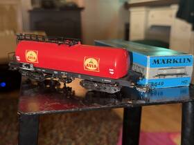 4649 M Rklin 4605 Ho Tank Car Avia Fuel Wagon Vintage German Model Train