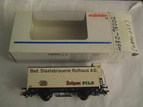 4680-98002 M Rklin Marklin H0 Db Bad. Staatsbrauerei Rothaus Pils A.g. Wagon In Orig Box