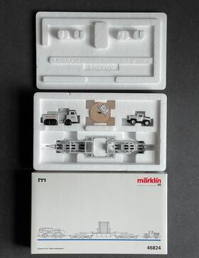 46824 M Rklin Marklin Ho Scale Dr Paper Glazing Cylinder Heavy Freight And Truck Set