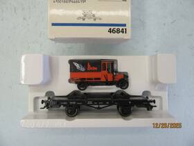 46841 M Rklin Ho - Marklin Flatcar With Nostalgic Delievery Truck Inch Beru Nib