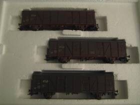 47313 M Rklin Marklin H0 Ns Weathered 3 Box Car Set In Its Original - Lnib 47313 M Rklin Marklin H0 Ns Weathered 3 Box Car Set In Its Original - Lnib