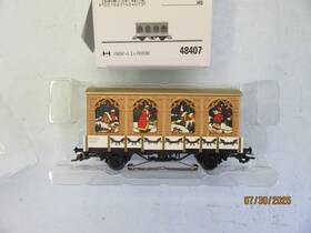 48407 M Rklin Ho - Marklin Christmas Led Illuminated Box Car Inch Santa Delievery Nib