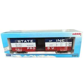 54872 M Rklin Marklin G Gauge 1 Scale State Of Maine Products Bangor Boxcar Used Mint