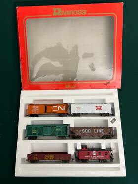 6991 M Rklin Rivarossi #6991 Ho Scale Freight Set Marklin Couplers 6 Cars In