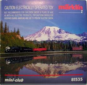81535 M Rklin Z Marklin Mini-club Northern Pacific Frght Set 5-pole Motor 110v Tested #5
