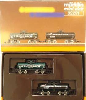 82251 M Rklin Marklin Z Shamrock And Union Texas Petroleum Tank Car Set Of 2 Org Box