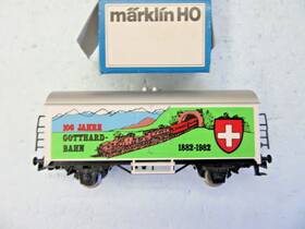 84736 M Rklin Ho - Marklin Sp. Limited Edition Box Car Inch 100 Jahre Gotthard Bahn Sbb Nib