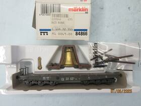 84866 M Rklin Ho - Marklin Heavy Duty Flat Car With Inch Dresdener Frauenkirche Bell Nib
