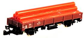 8610 M Rklin Z Scale Marklin Mini-club Flat Car With Pipe Load Db