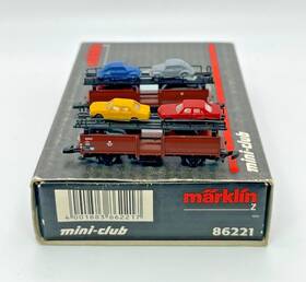 86221 M Rklin Marklin Db German Federal Railroad Auto Transport Car Set Original Box