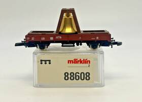 88608 M Rklin Z Scale Marklin Flat Freight Car With Dresden Church Bell Original Box