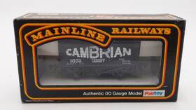 37169 Main Line Oo Cambrian 7 Plank Wagon #1078 Ln/box