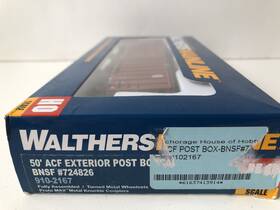 Mainline 910-2167 Walthers Ho Bnsf #724826 50ft Acf Exterior Post Box Car Nib