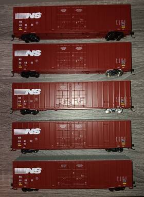 910-3032 Mainline Walthers Norfolk Southern 60ft High-cube Boxcar Set Of 5