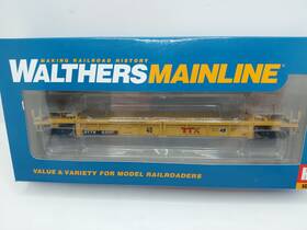 Mainline 9108418 Walthers Ho Scale Thrall Rebuilt 40ft Well Car Dttx #53267