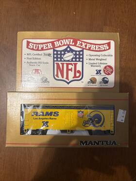 Mantua 091158002091 Los Angeles Rams Nfl Super Bowl Express Box Car 1st Edition Nos New
