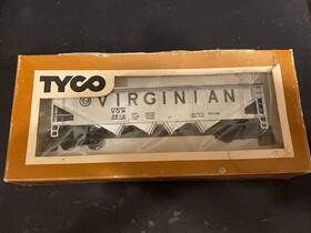 2610 Mantua #344c Tyco Ho Scale Silver Hopper Car Virginian In Box