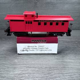 725027 Mantua Ho Scale Classics Ot Wood Caboose Canadian Pacific Cp 128 Train