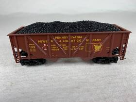 729-202 Mantua Ho Scale #729-202 Pp&l Heavy 32ft Coal Hopper #140 Ob