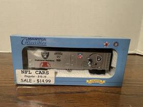 733-838 Mantua Nfl Oakland Raiders Reefer Car Sealed Box Collectible Ho Scale